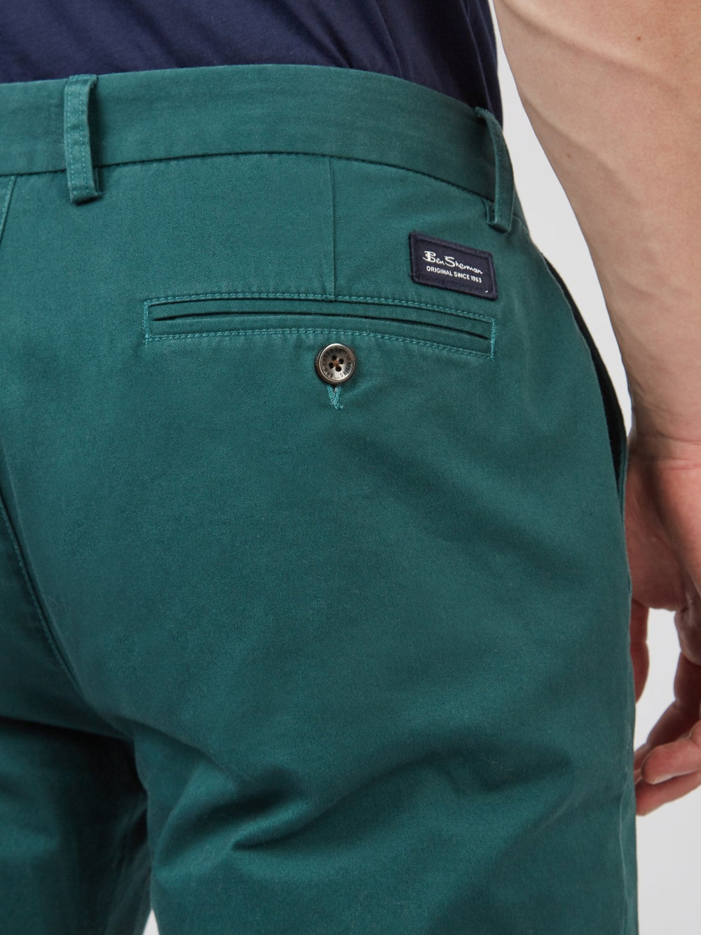 Pantalon Ben Sherman Signature Slim Stretch Chino Vert | ZLW-53133073